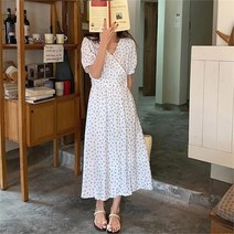 코지일이삼 코지 여자 화사한 플리워 무늬 랩스타일 롱원피스 (8490288)