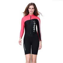 다이빙 웻슈트 드라이슈트 바다수영 서핑 Dive & Sail-네오프렌 소재 다이빙 수트 커플 스킨 슈트 바, 05 Women red long 606B_03 M