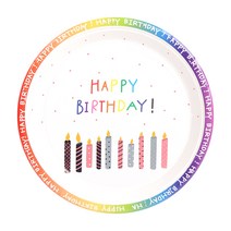 파티해 생일 파티접시 18cm (10개입), 캔들
