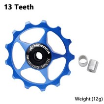 자전거 폴리 후면 변속기 11 13 가이드 휠 부품, 13t 블루