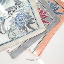 미뇽 쁘띠스카프 봄 간절기 꽃 플라워 스카프