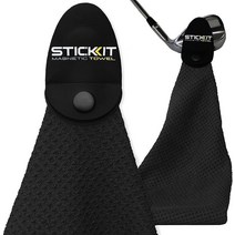 STICKIT 마그네틱 골프 타월 그레이 | 2팩 딥 와플 포켓이 있는 탑 티어 극세사 타월 카트 또는 클럽에 강하게 고정할 수 산업용 강도 자석194400, Pack of 1