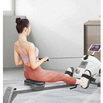 로잉 머신 운동기구 노젓기 접이식 헬스 홈트, 고급 버전 - 방수 로잉머신 - 스마트 APP