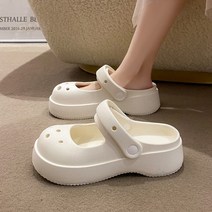 파르떼 여성 EVA 통굽 슬리퍼 샌들 아쿠아 크록 슈즈