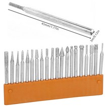 연마재20pcs Solid Carbide Burr Set Diamond Grinding Cutting Bits Rotary Files Kit Electric, 01 silver
