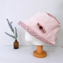 봄 여름 사이즈조절밸크로 중년여성 작은두상 숏챙 엄마 할머니 벙거지 버킷햇