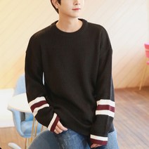 소매 단가라 니트 티셔츠