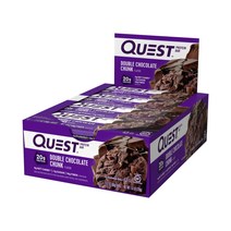 QUEST 퀘스트 뉴트리션 다이어트 프로틴 바 60g 12개입, 9. 더블 초콜렛 청크 12개입