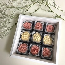 앙금쿠키 9구 수제쿠키 상투과자 백일답례품 돌잔치답례품 수제간식 부모님간식 앙금플라워 베이킹하다
