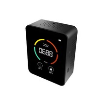 실내 hygrometer 온도계 이산화물 대기 ​​질 모니터 오염 계량기, 검은색