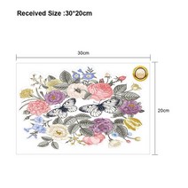 쇼케이스 음료수냉장고화장실 스티커 냉장고 옷장에 대 한 로맨틱 꽃 패턴 유리 창 가구 장식 조경 방수 pv, 01 D-1-044_01 30cmX20cm