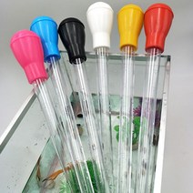 어항 스포이드 30ml 50ml 청소 집똥기 구피 치어 분리, 3-블루스포이드-30ml