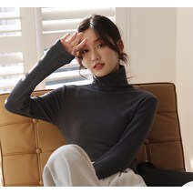 블링앤수 터틀 긴팔 기본핏 캐주얼 무지 니트 AZZ013