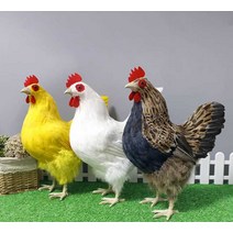 닭 암탉 수탉 장식 모형 인형 정원 소품 데코 야외, 1호 꽃닭