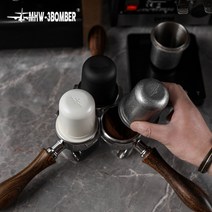 MHW-3BOMBER 베이직 도징컵 58mm 도징링 도징툴, 라이트 블랙