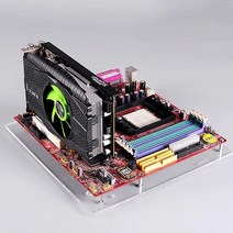 MATX PC 오픈 투명 아크릴 프레임 테스트 벤치 마더보드 오버클럭 컴퓨터 케이스 DIY 모드 베이스 스탠드 섀시 테스트 오버클럭 또는 게임에 편리함