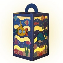 바닷속 풍경 상자도안 LED등불 만들기 5개 ATP0000BDV