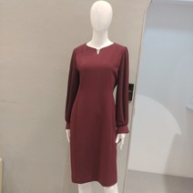 조이너스 21년가을신상 여성복전문 중년여성 정장 플리츠소매 슬리브 원피스 JABF9-WOP310