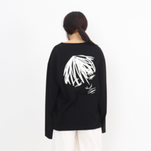 WABISABI STUDIO Raw Cutting Face Longsleeve 긴팔 티셔츠