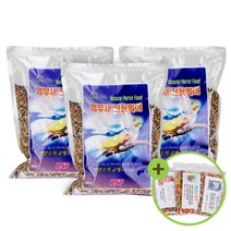 네츄럴펫 앵무새사료 700gx3개 왕관 모란 코뉴어 모이, 700g
