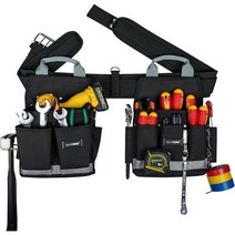 벨트 작업 앞치마 파우치백 콤보 공구 손잡이 목수용 건설용 유틸리티, Tool Belt with Pouch