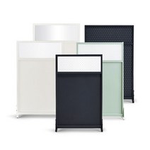 [미즌하임] 듀크 철재파티션 I (800X1200), 색상:화이트|사이즈:800X1200|스타일:불투명유리