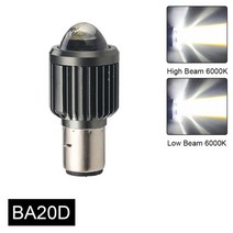 오토바이안개등 H4 BA20D 오토바이 헤드 라이트 12V 12000LM CSP Led 높은/낮은 빔 슈퍼 밝은 안개 램프, 01 BA20D White