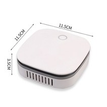 펫공기청정기 공기청정기 미니 공기 청정기 스마트 냉장고 Freshen 휴대용 오존 음이온 발생기 USB 충전식 주방 자동 홈 지우기 냄새，공기청정기, 스페인, As shown 2