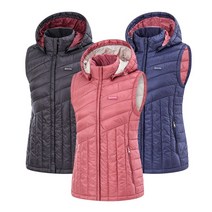 [콜핑] 콜핑 빌런 여 KSV7592W 후드탈부착 웰론 여자 겨울 등산 경량 패딩 조끼