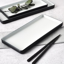 이중메탈 SB 직사각 3호 멜라민 그릇 접시 식기