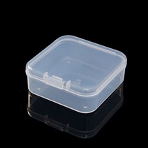 C2L 투명 플라스틱 미니 수납 케이스 6.5X6.5CM 투명정리박스 투명사각케이스 플라스틱투명상자 투명플라스틱박스 투명플라스틱상자 투명케이스상자 투명박스케이스