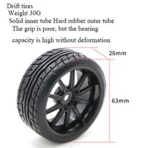 다관절로봇 코딩블럭 휴머노이드 교육 아두이노 65mm 타이어 로봇 스폰지 라이너 스마트 자동차 바퀴 이륜 자체 균형, Package 3