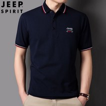 지프 남성 반팔티셔츠 터틀넥 티셔츠