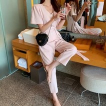 기타 바보사랑[디작소]여성 여름 데일리 에이비 퍼프 점프수트 슈트