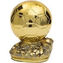 Golden Ballon 풋볼 트로피 챔피언 트로피 골든 볼 축구 트로피 베스트 플레이어 어워드, 01 16cm/6.3인치