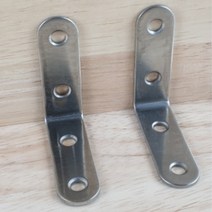 기억자 앵글 브라켓 ㄱ자 꺾쇠 장석 꺽쇠 철 정첩 50mm 4P 경칩 경첩 달기 정첩 각철 모서리 코너 고정쇠 보강 철물 연결 목공 고정 나사 세트