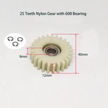 웜기어 베벨기어 톱니바퀴 27T 28T 31T 36 톱니 전기 자동차 나일론 기어 전원 접이식 모터 자전거, 08 36T Blue