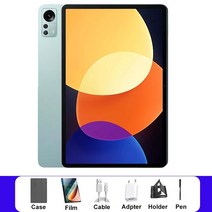 2023 패드 6 프로 태블릿 안드로이드 스냅드래곤 870 4G 5G 듀얼 SIM 카드 LTE 전화 통화 GPS 노트북 블루투스 와이파이 탭 P, 없음, 5.green - 8GB 256GB