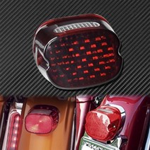 LED 브레이크 테일 라이트 할리 다이나 팻 보이 FLSTF 나이트 트레인 FXSTB 소프테일 스포츠스터 로드 킹 일렉트라 글라이드 글라이드용, 한개옵션1, Brake Tail Light D