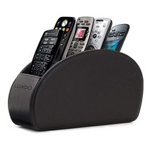 Londo 리모콘 홀더 5 포켓 정리함, PU Leather_Dark Brown