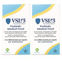 VSL #3 브이에스엘3 Medical Food 유산균 60캡슐 x2팩 (120캡슐)