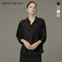 SHESMISS_02 [쉬즈미스] 오버핏 7부 소매 블라우스_SWWBLL31010