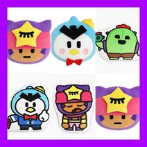 브롤스타즈 인형 쿠션 샌디 미스터P 스파이크, 미스터P얼굴