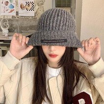 바보사랑 짜임 루즈핏 골지 니트 롱비니 모자 빅사이즈.디작소