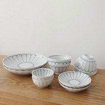 일본산 키쿠센 2인 그릇세트 10p 신혼그릇 홈세트 집들이선물, 공기2+대접2+소스볼2+접시소2+접시대2