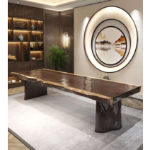 우드슬랩 스타벅스 바 테이블 소나무 2400 8인 10인, 1800 테이블 단품 (두께 8cm)