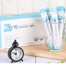 250억투입+12종혼합유산균 지락 프로바이오틱스포뮬라 생유산균 프리바이오틱스 신바이오틱스 장건강 유산균 분말스틱 아연 비타민, 1박스, 2g