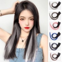 시크릿 투톤 헤어 브릿지 트윙클 붙임 머리 피스 발레, 투톤라이트그레이, 1개