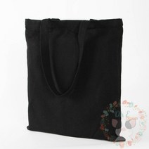 옥이드림 포켓 패브릭 가방 블랙 면에코백 천가방 애코백