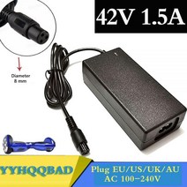 스쿠터 100-240vac 전원 공급 장치 용 42v 1.5a 범용 호버 배터리 충전기, 42V 1.5AphtUK